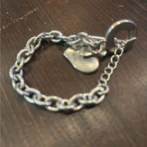 Tiffany & Co 925 Bracelet with Heart Charm